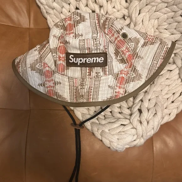 Supreme woven pattern boonie bucket hat